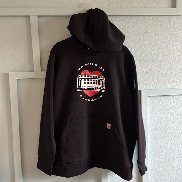 FRIENDS OF CARHARTT GRAPHIC SWEATSHIRT WOMENS PLUS SIZE 3X (24w-26w) NWT BLACK - Picture 2 of 9